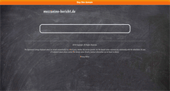 Desktop Screenshot of mezzanine-bericht.de